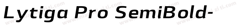 Lytiga Pro SemiBold字体转换